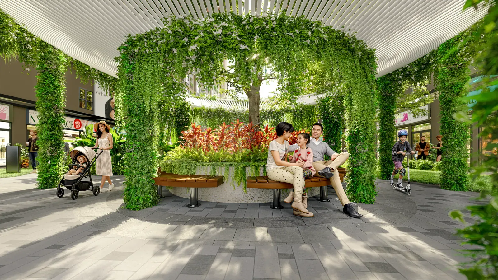 Cây ước nguyện – phối cảnh tiện ích nội khu Bcons Central Park Tam Hiệp