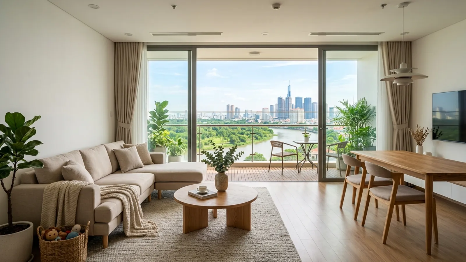 Mặt bằng căn hộ 2 phòng ngủ (2 WC) Bcons Central Park Tam Hiệp, diện tích 54 – 73 m²
